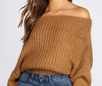 Off The Shoulder Cozy Sweater