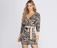 Just My Stripe Zebra Sweater Dress