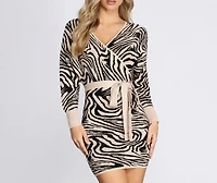 Just My Stripe Zebra Sweater Dress