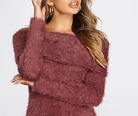 All About The Fuzz Knit Sweater