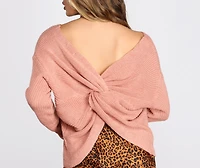 Must Have Knot Back Sweater