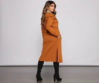Tie Waist Long Line Cardigan
