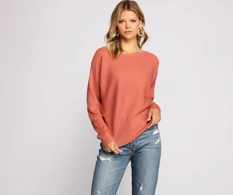 Stay Cozy Ribbed Crew Neck Sweater