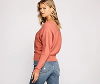 Stay Cozy Ribbed Crew Neck Sweater