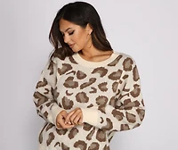 Stylish And Sassy Leopard Print Sweater