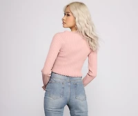 Add Some Flair Cropped Cardigan