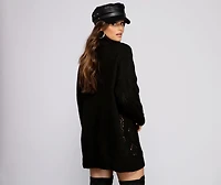 Loving Knit Oversized Cable Tunic