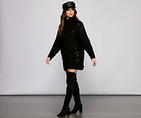 Loving Knit Oversized Cable Tunic