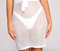 Bohemian Glam Crochet Mini Dress