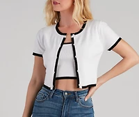 Perfect Match Short Sleeve Cardigan