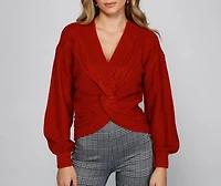 Cute And Cozy Cable Knit Sweater