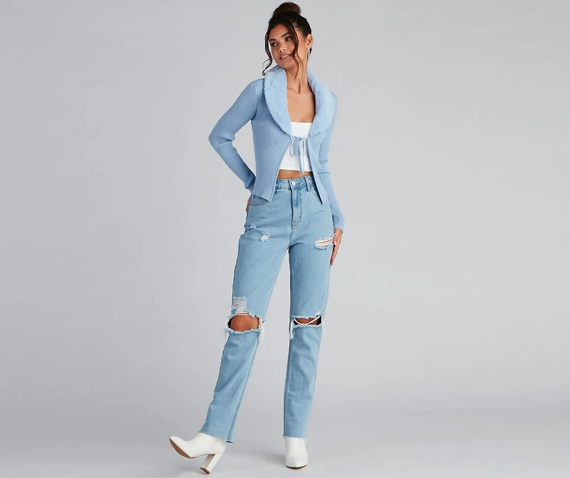 Major Trendsetter Faux Fur Sweater