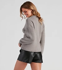 Cozy Prep Collared Sweater