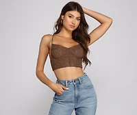 Living Luxe Lurex Bustier