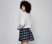 Casual Cutie Henley Crop Top