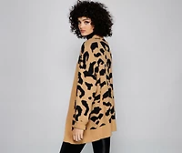 Cozy Vibes Leopard Print Cardigan