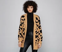 Cozy Vibes Leopard Print Cardigan