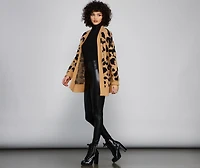 Cozy Vibes Leopard Print Cardigan
