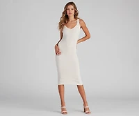 Essential Sleeveless Midi Dress