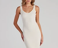 Essential Sleeveless Midi Dress