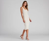 Essential Sleeveless Midi Dress