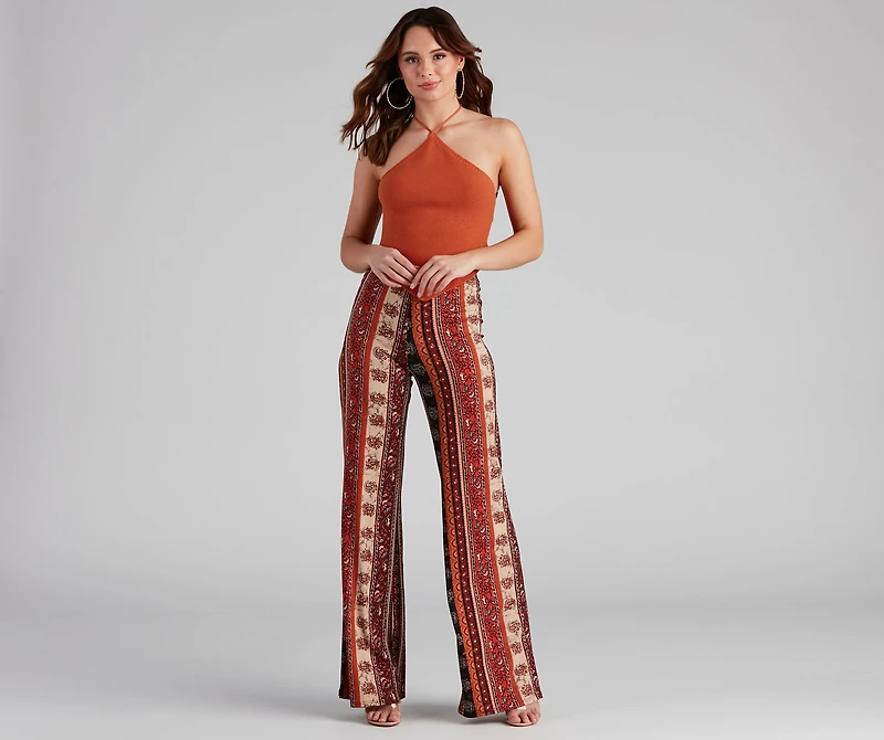 Summer Awaits Halter Crop Top