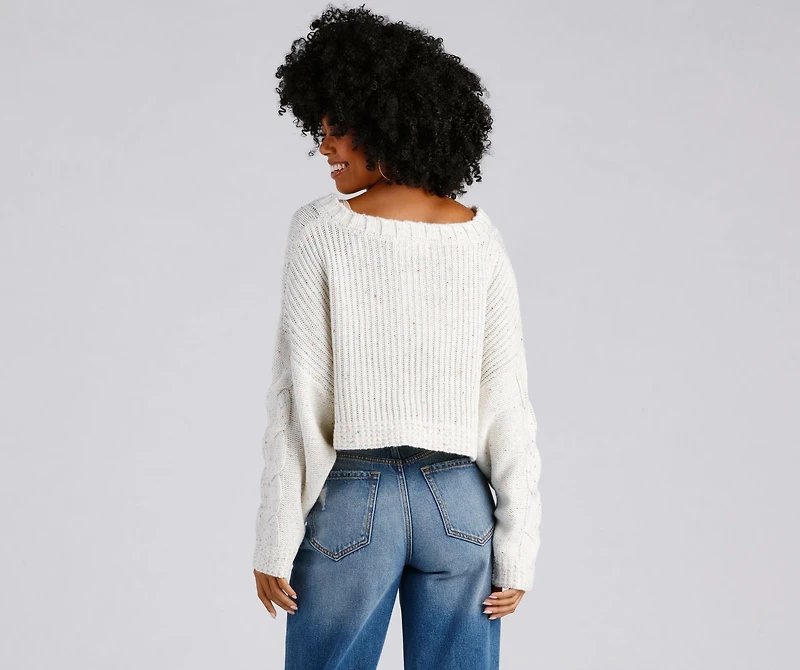 Loving Knit Cropped Sweater