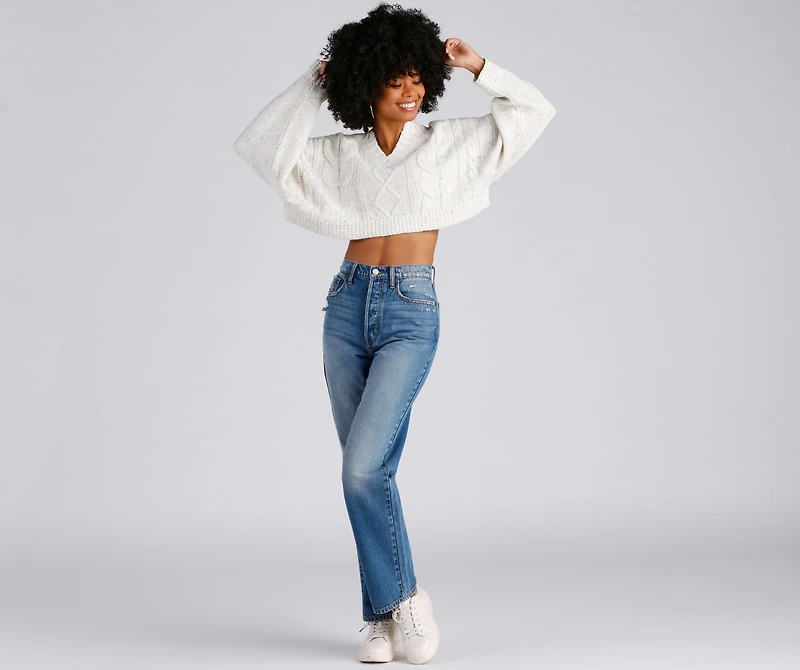 Loving Knit Cropped Sweater