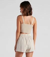 Mixing It Up Twist Sweater Top