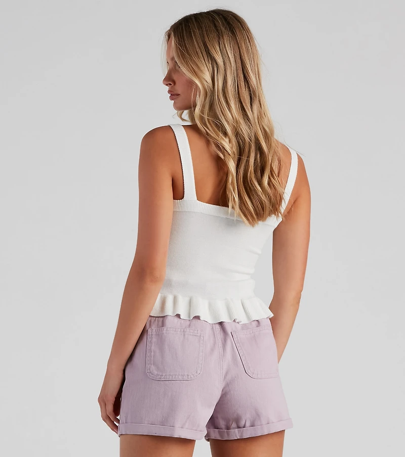 Perfectly Ripe Peplum Tank Top