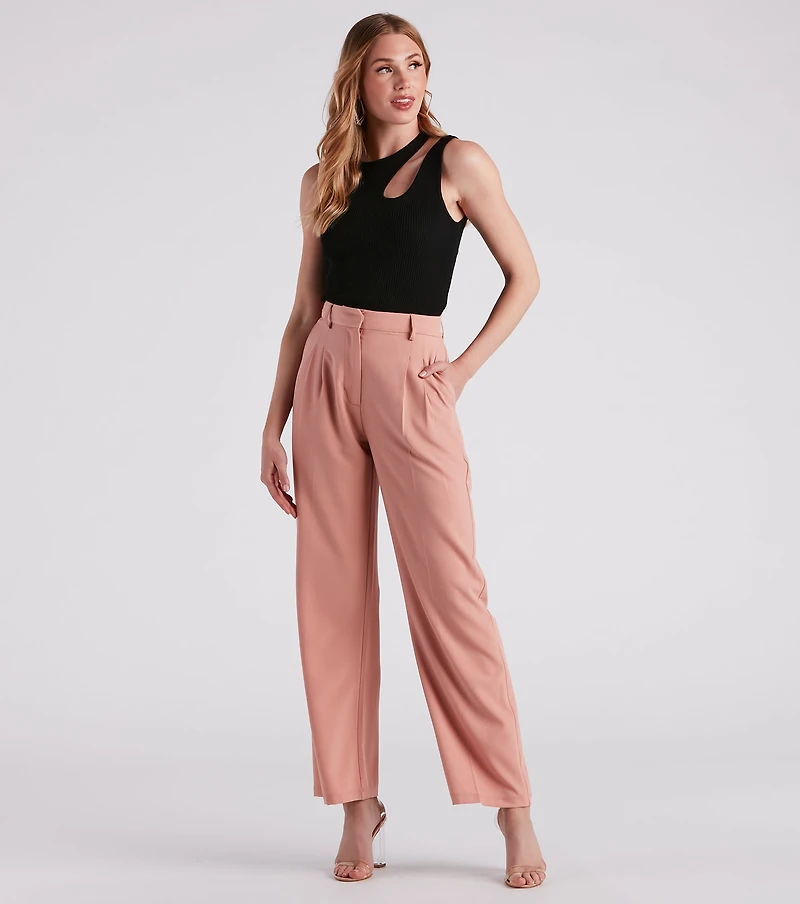 Piece Of Me Cutout Rib Knit Crop Top
