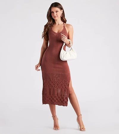 Beachy Vibes Maxi Sweater Dress