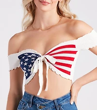 Miss Americana Rib Knit Crop Top
