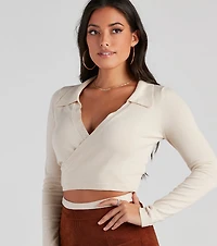 Wrap My Mind Around Knit Sweater