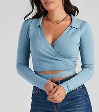 Wrap My Mind Around Knit Sweater
