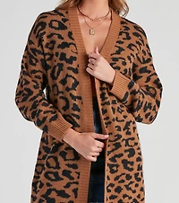 Into the Wild Leopard Duster Cardigan