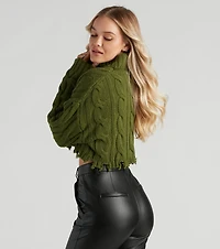 Cozy Cable Knit Turtleneck Sweater