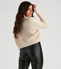 Autumn Air Turtleneck Knit Sweater