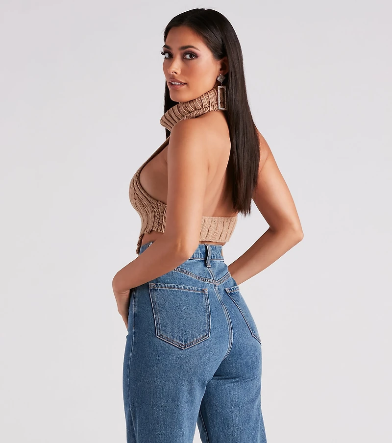 Feisty Lady Turtleneck Sweater Top