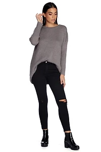 Knit It Glitter Tunic