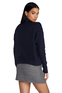 Chilly Vibes Mock Neck Sweater