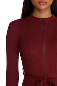 Zipped With Style Knit Dress