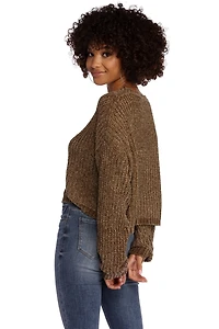 Flix And Chenille Pullover