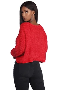 Flix And Chenille Pullover