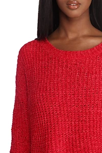Flix And Chenille Pullover