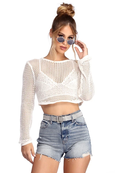 Getaway Crochet Crop Top