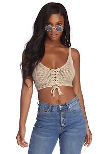 The Loop Crotchet Crop Top