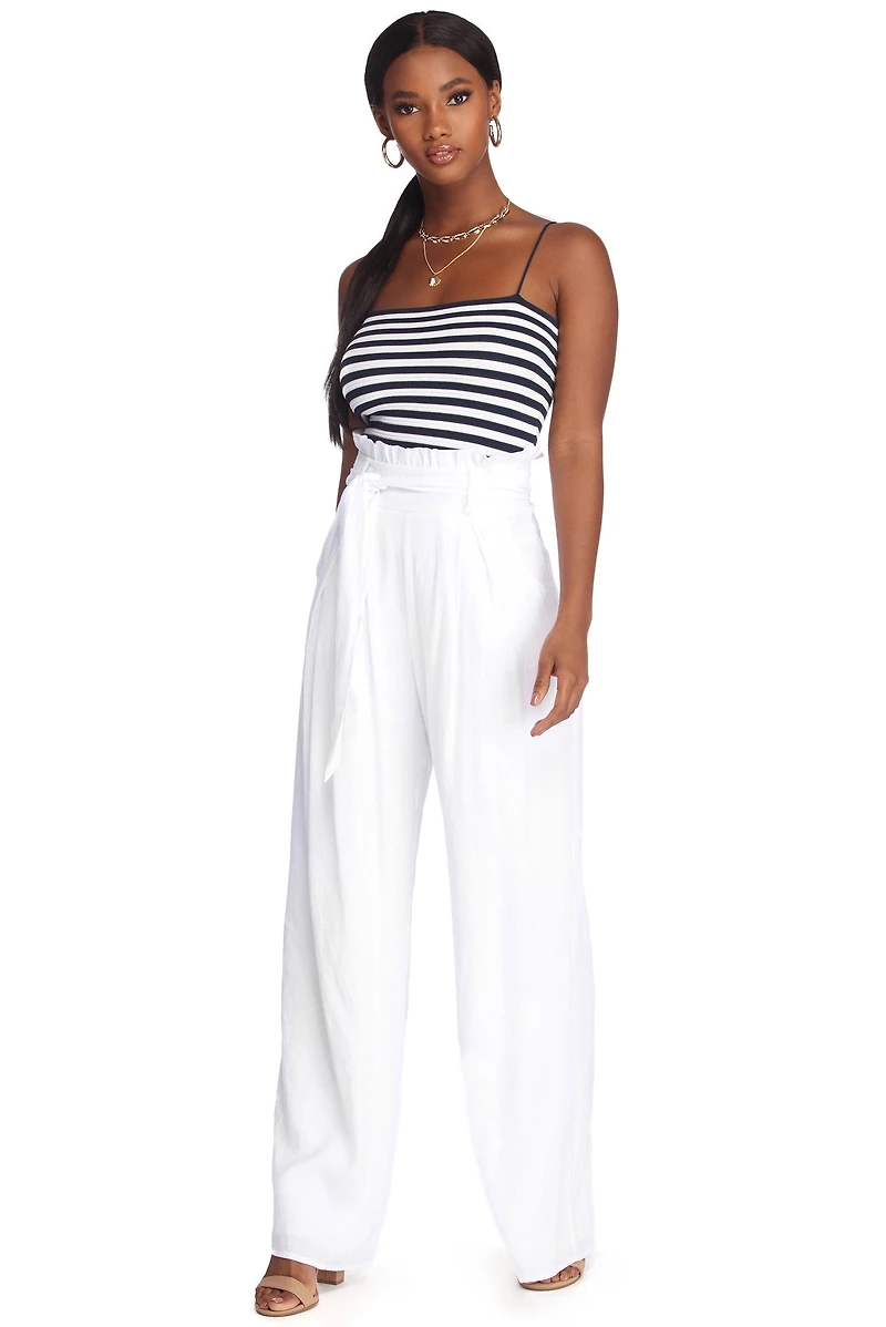 Nautical Babe Striped Crop Top