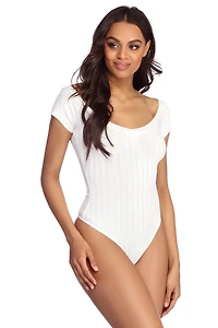 Weekend Mode Ribbed Bodysuit