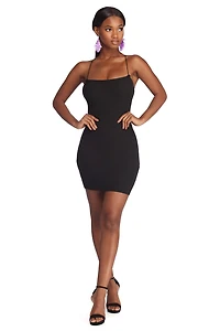 Strings Attached Sweater Mini Dress